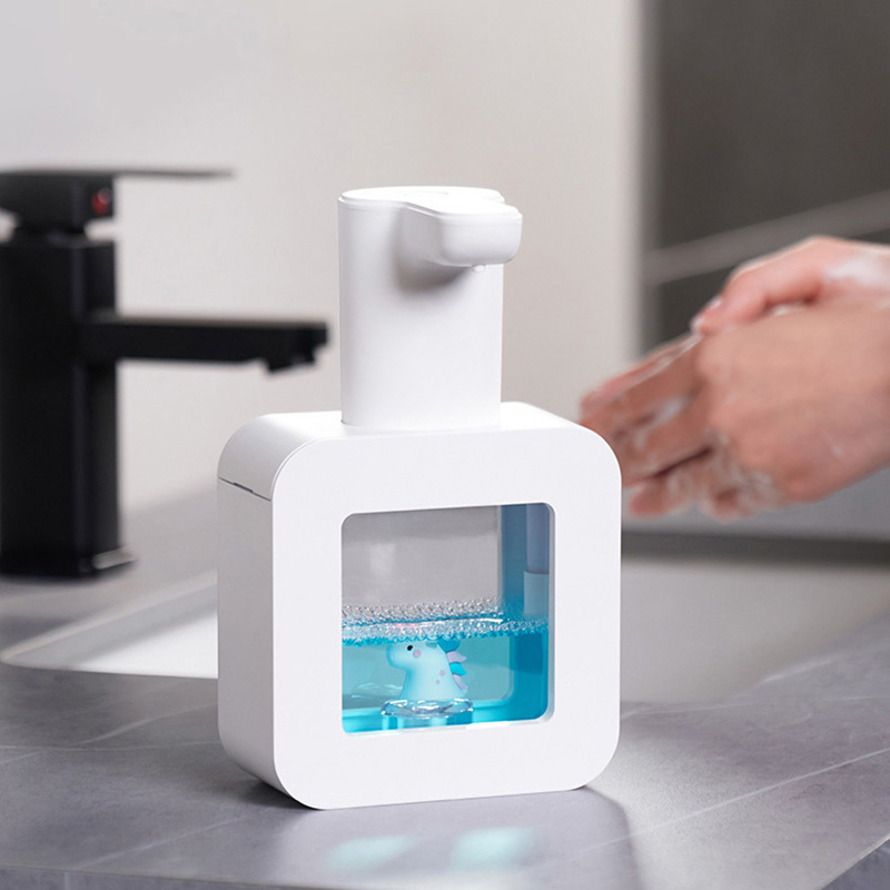 Automatischer, Berührungsloser Seifenspender Mit Sensor, Haustierfreundlich, Wasserdicht, Intelligent, Schaum, Weiß