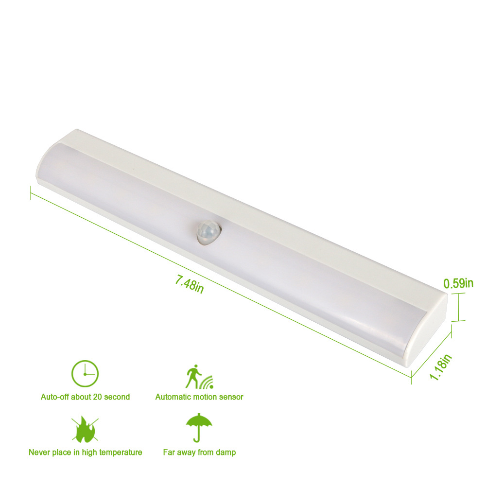 Hochleistungs-led-bewegungsmelderlampe Für Schlafzimmer, Kleiderschrank Oder Abstellraum, Weißes Licht.