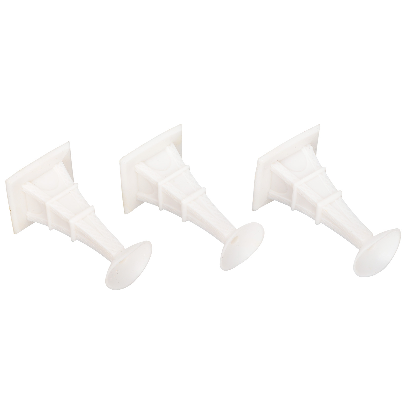 3er-set Türstützen Für Waschmaschinen (turmform, Weiche Und Langlebige Saugnäpfe) – Weiß