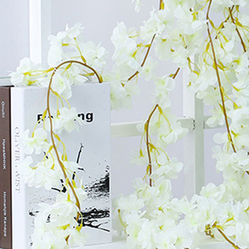 Künstliche Weiße Kirschblütengirlande (sakura), Dekoration Für Schlafzimmer Oder Büro