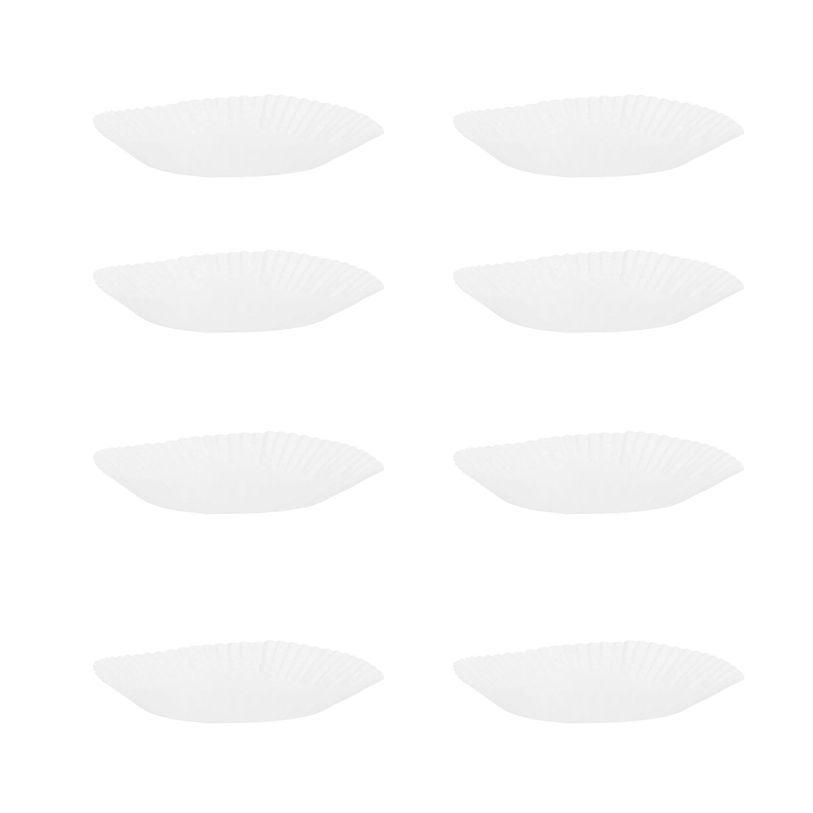 50 Stück Einweg-papierförmchen, Antihaftbeschichtet, Frittierpapier, Backpapier, Frittierpapier, Groß, Weiß, 20 Cm / 7,9 Zoll