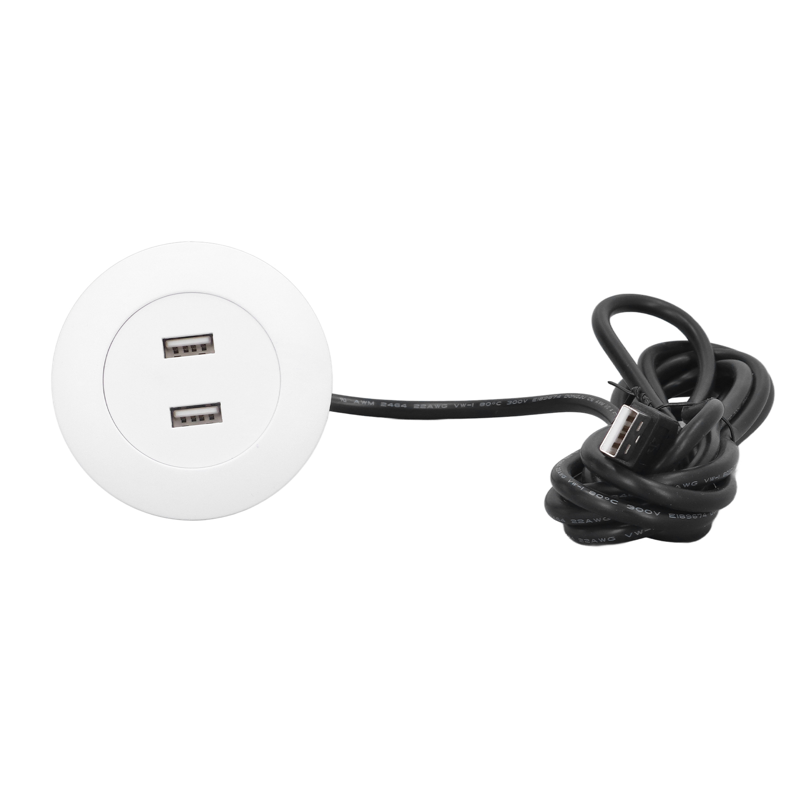Usb-ladebuchse Für Sofas, Unterputzmontage, Zwei Usb-ladeanschlüsse, Für Den Heimgebrauch, Weiß