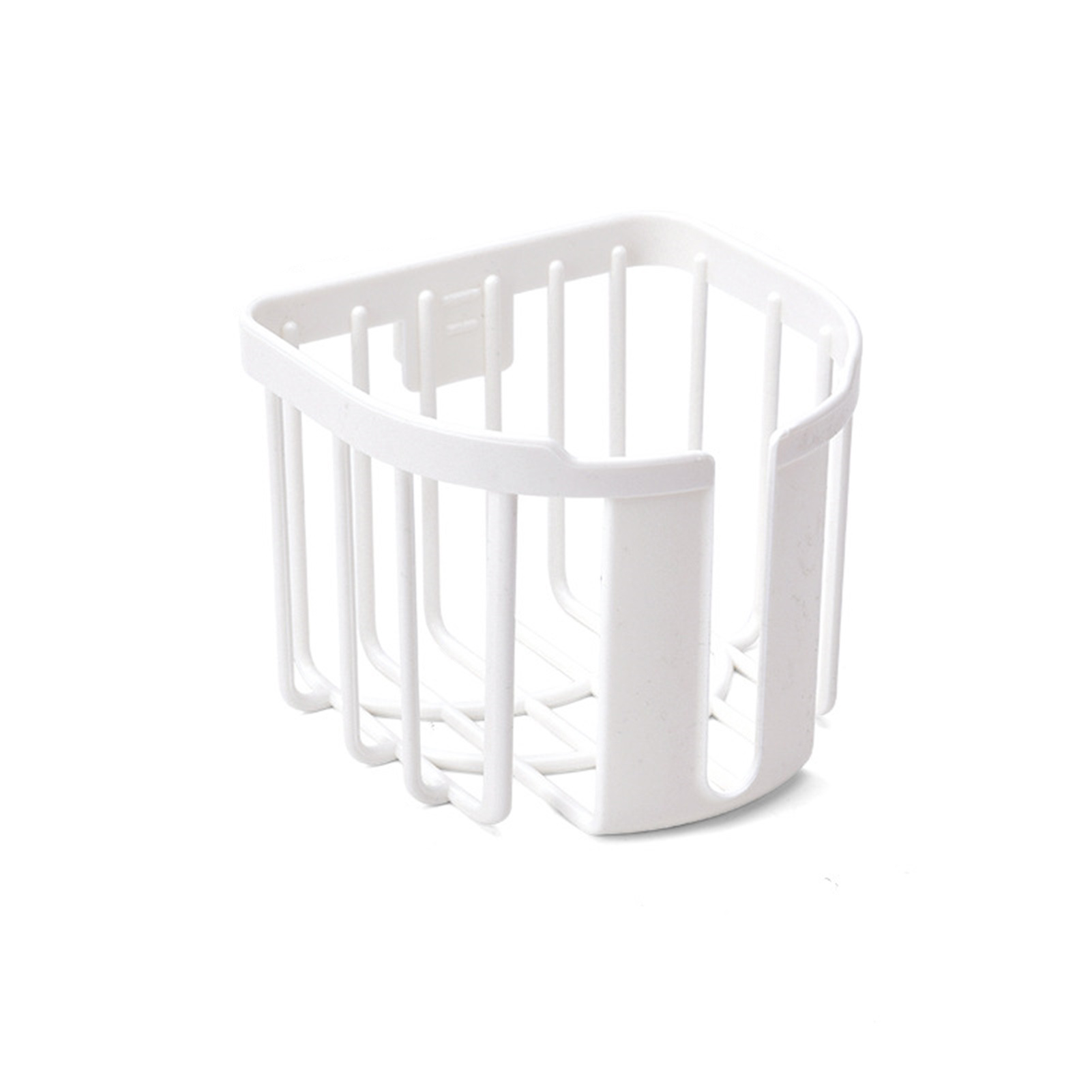 Wandmontierter Toilettenpapierhalter, Robuster Toilettenpapierkorb, Badezimmer-aufbewahrungsregal Für Den Haushalt, Weiß