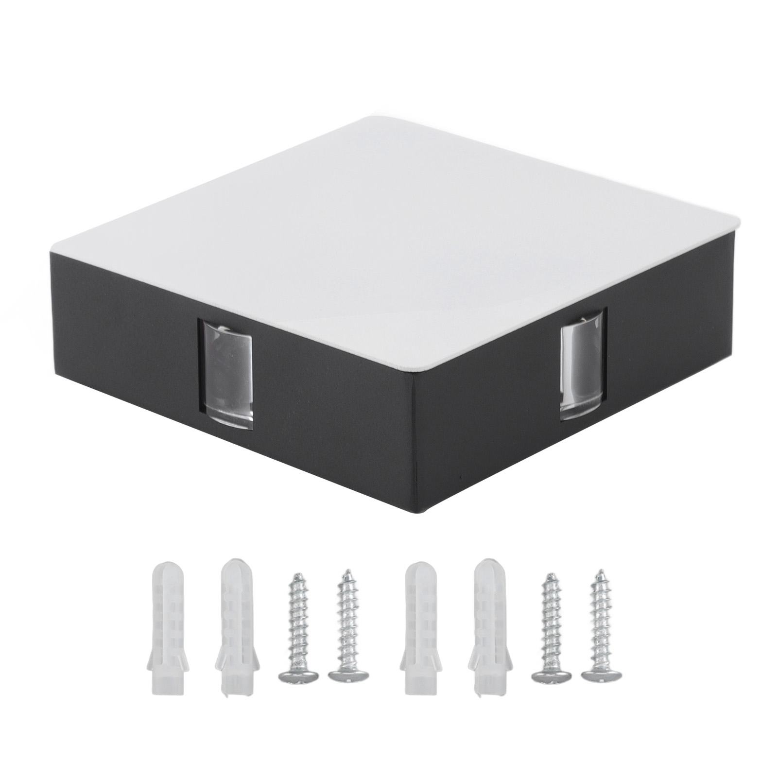 12-w-led-wandleuchte Aus Aluminium Für Den Innenbereich, Mehrseitige Beleuchtung, 85–265 V Wechselstromanschluss, Ideal Für Schlafzimmer, Wohnzimmer, Flur, Esszimmer Oder Karaoke-raum. Weiße Ausführun