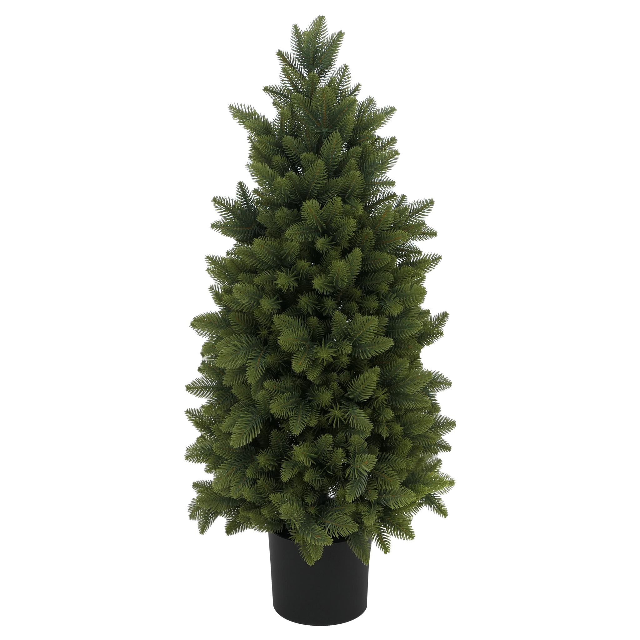 [neuwertig] Weihnachtsbaum Hhg-118, Dekobaum Kunstbaum Kunstpflanze Künstliche Fichte, Outdoor Polyethylen, 85cm
