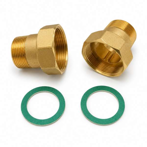 Honeywell Resideo Dn40 Verschraubung 1 1/2" Ag X 2" Überwurfmutter Vst06-1 1/2ar Set 2 Stück