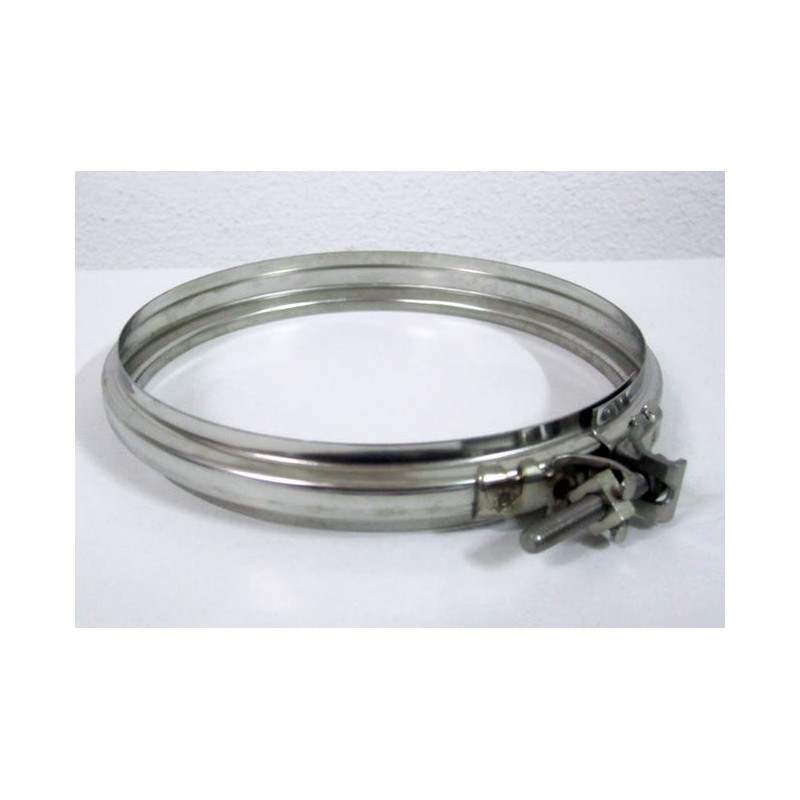 Edelstahl Spannband Ø80 Mm Für Doppelte Wandrohre