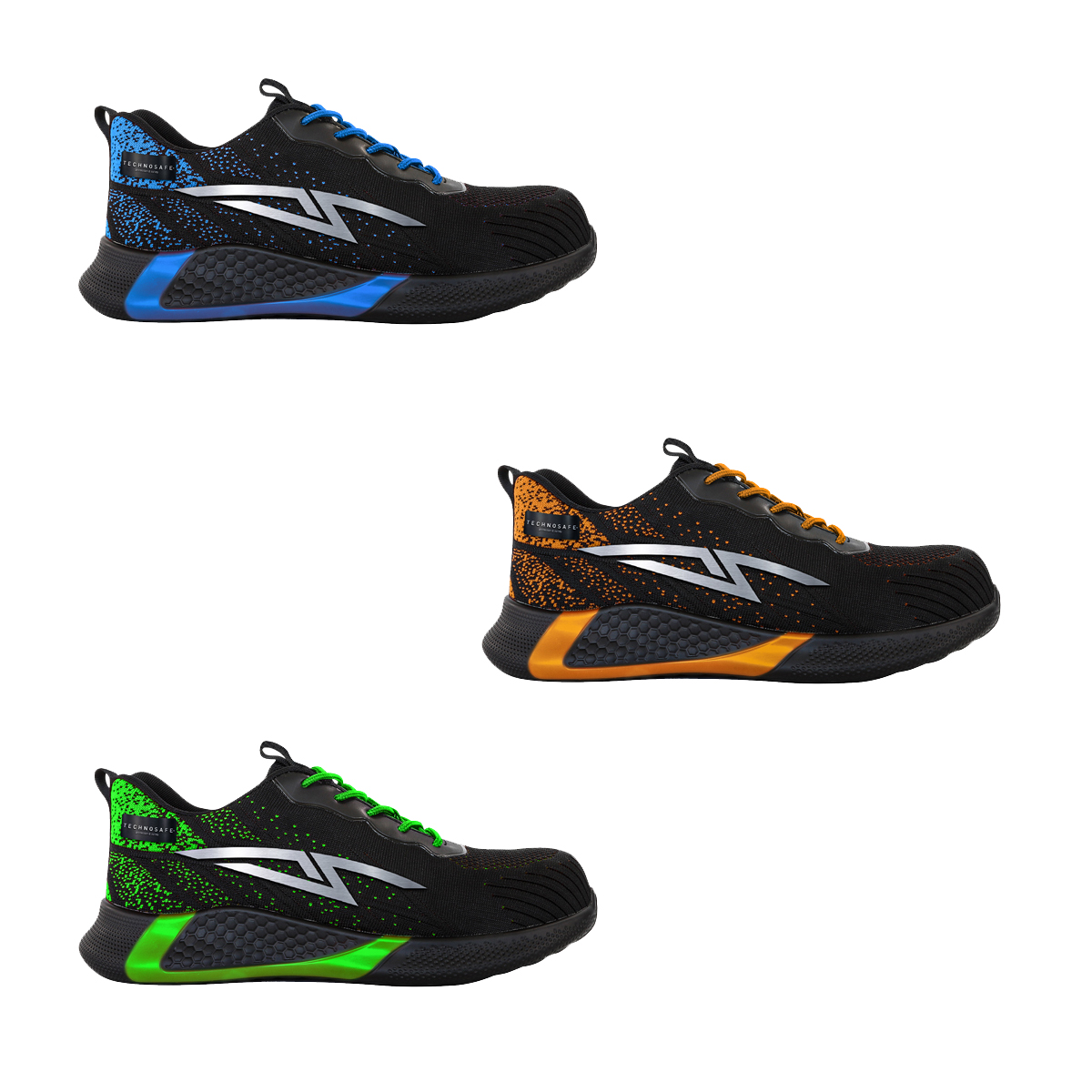 Technosafe Neon Shock Low S3 Sr Esd Sicherheitshalbschuhe - 39 Eu - Grüne