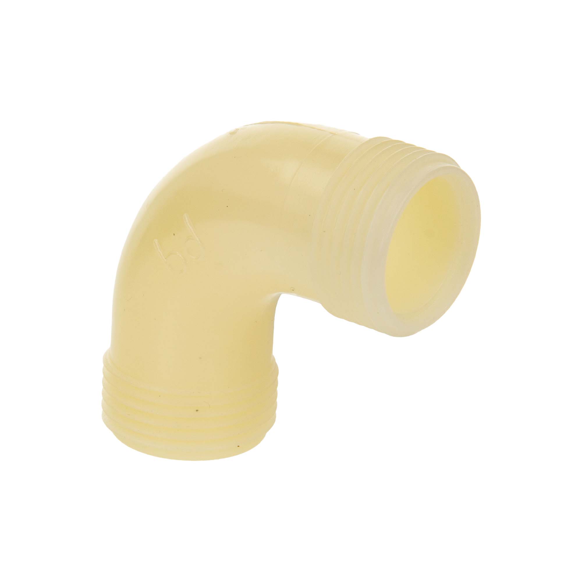 Tecuro 90° Winkel Mit Beidseitig 1 Zoll Außengewinde, Pa (nylon 66), Natur
