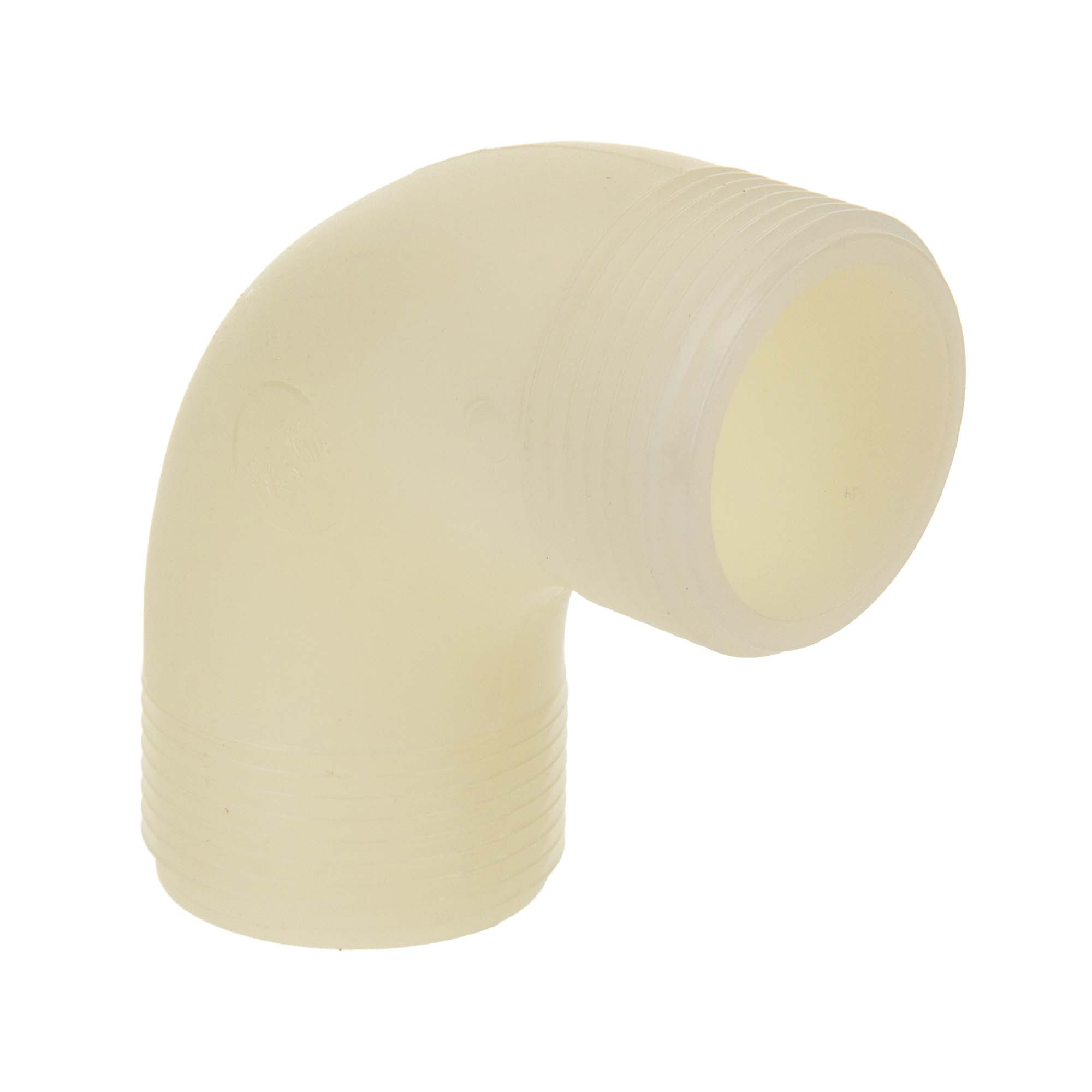 Tecuro 90° Winkel Mit Beidseitig 1 1/4 Zoll Außengewinde, Pa (nylon 66), Natur