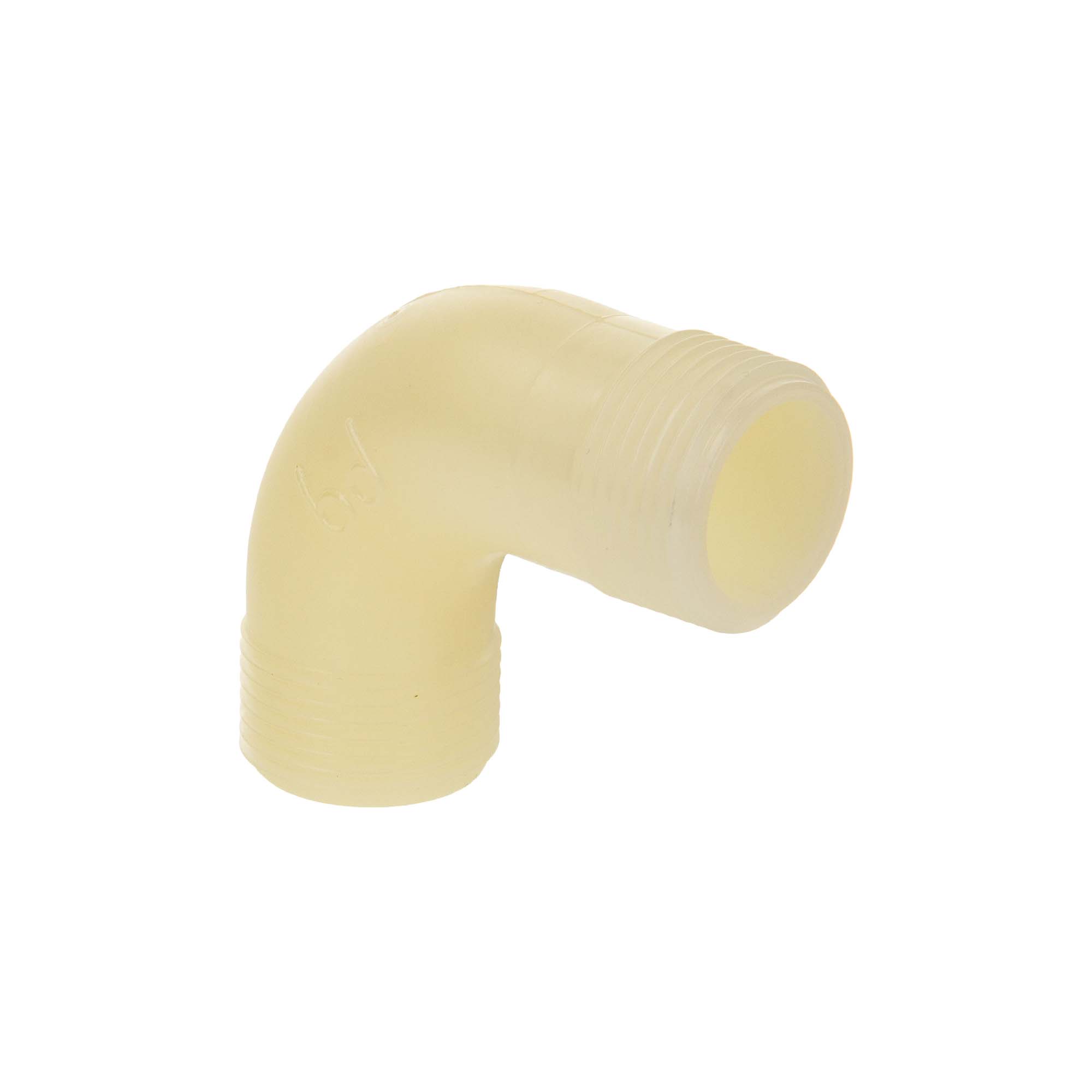 Tecuro 90° Winkel Mit Beidseitig 3/4 Zoll Außengewinde, Pa (nylon 66), Natur