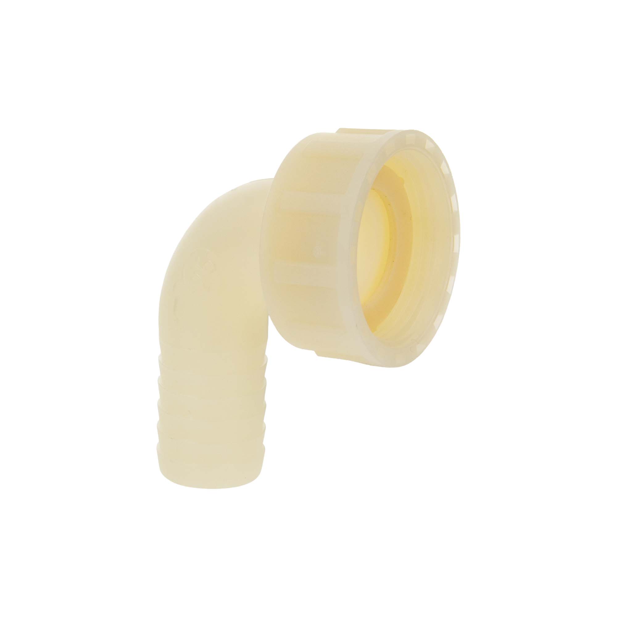 Tecuro 90° Winkel-schlauchtülle Ø 25 Mm X Überwurfmutter 1 1/4 Zoll, Pa (nylon 66), Natur