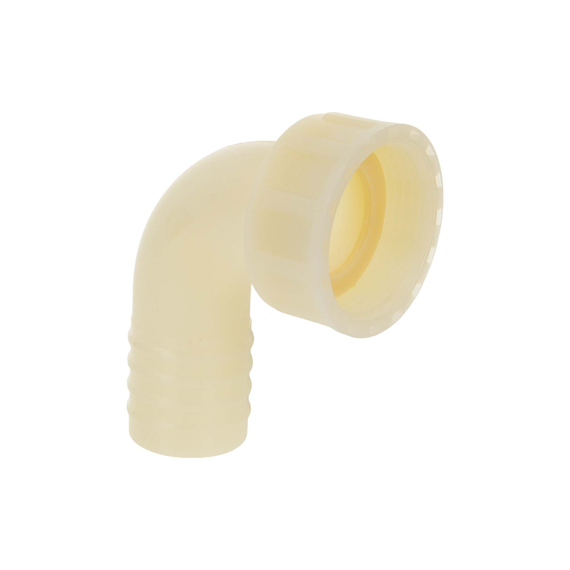 Tecuro 90° Winkel-schlauchtülle Ø 32 Mm X Überwurfmutter 1 1/4 Zoll, Pa (nylon 66), Natur