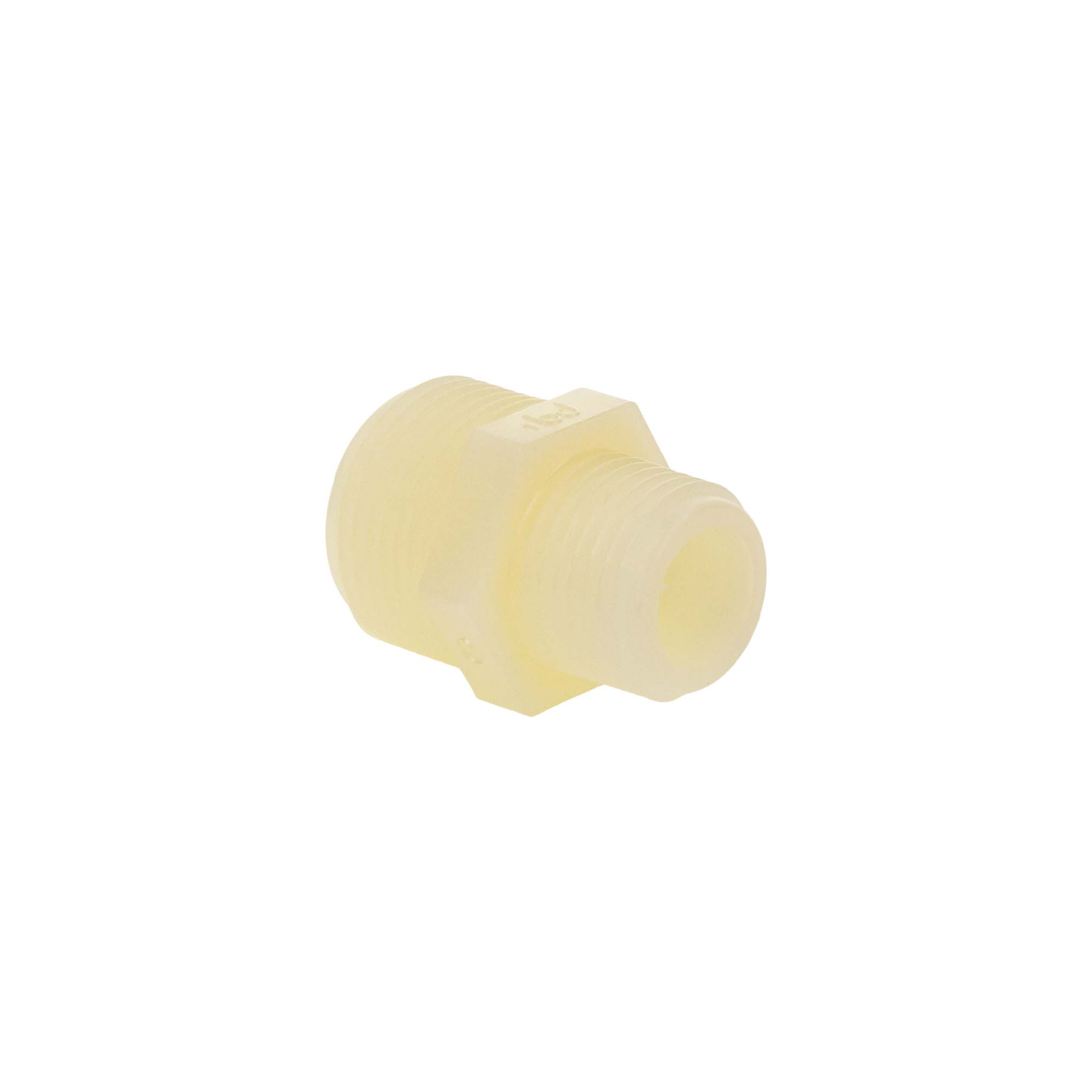 Tecuro Doppelnippel, Reduziert, 1/2 Zoll Ag X 3/4 Zoll Ag, Pa (nylon 66), Natur