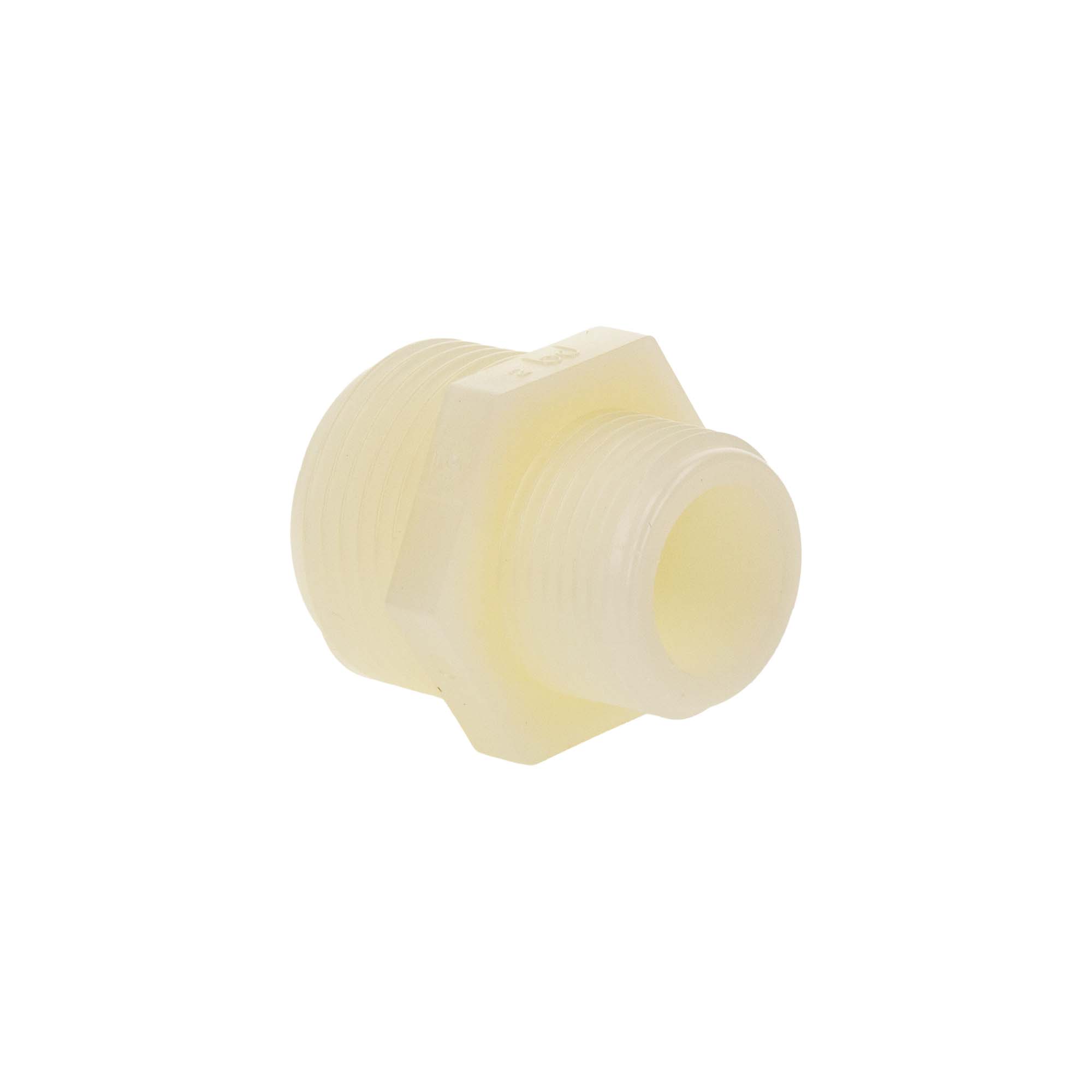 Tecuro Doppelnippel, Reduziert, 3/4 Zoll Ag X 1 Zoll Ag, Pa (nylon 66), Natur