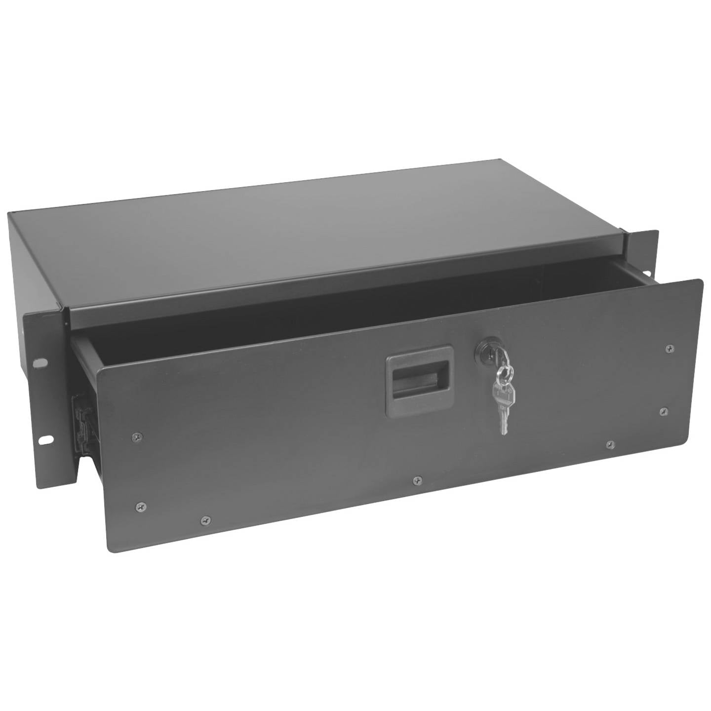 [gebraucht] B-ware Omnitronic 19 Zoll Rackschublade Sn-3 Abschließbar Schwarz 3 He 210mm Tief