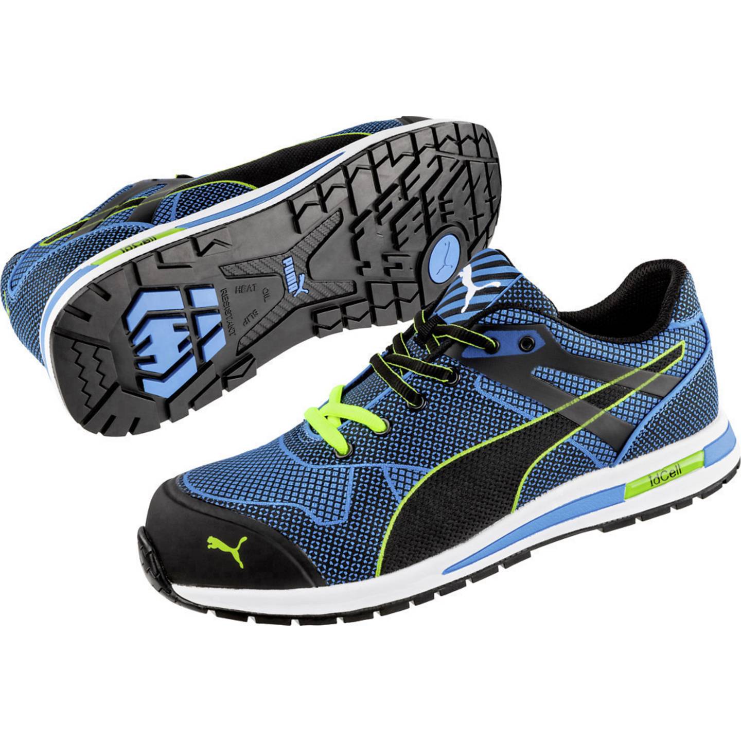 [gebraucht] B-ware Puma Sicherheitsschuh S1p Blaze Knit Low 643060-39 Blau Schwarz Größe 39 1 St.