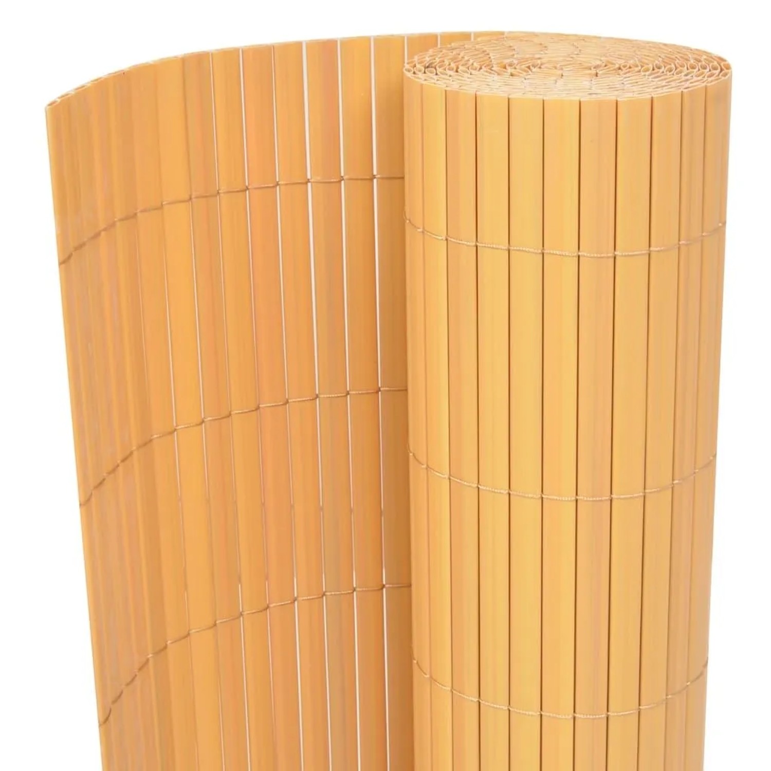 Gartenzaun Doppelseitig Pvc 150x500 Cm Gelb Vidaxl 672225