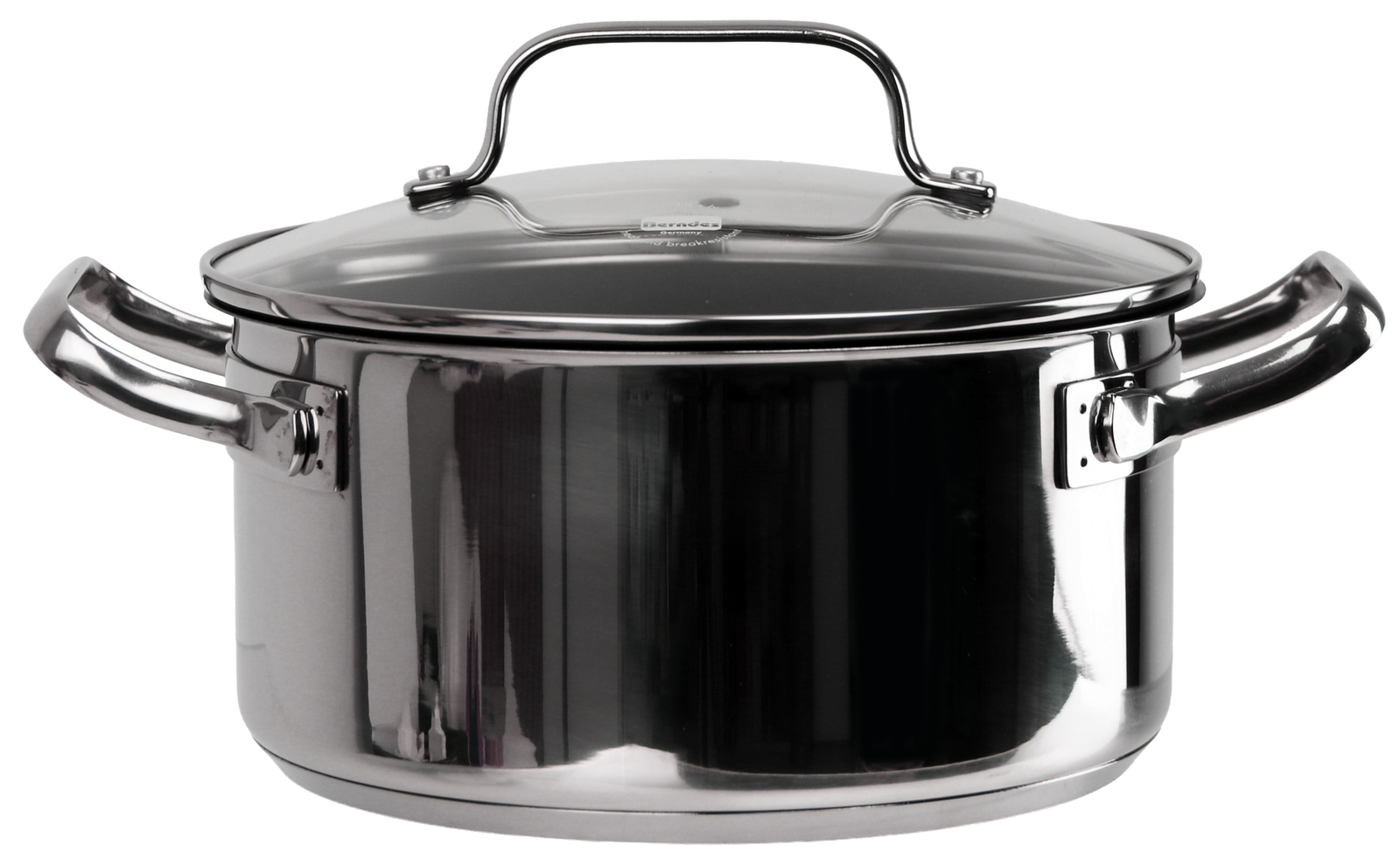 Kochtopf mit Glasdeckel, Edelstahl, 3 l, Ø 20 cm, B-Ware