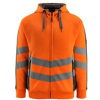 Warnschutz-Kapuzenshirt Corby 50138-932, warnorange/anthrazit, Größe 4XL Bild 2