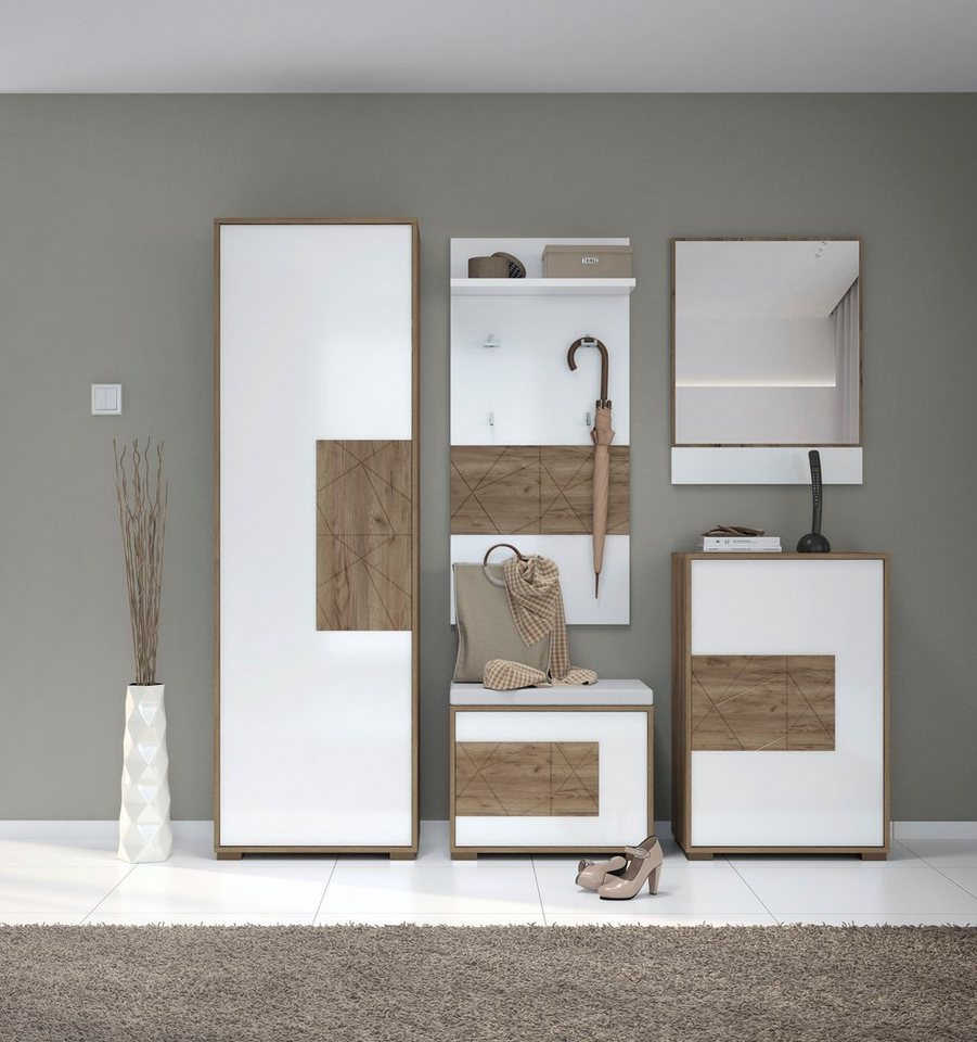 OTTO home Garderobenpaneel Stela, hochwertig UV lackiert, Breite 59 cm