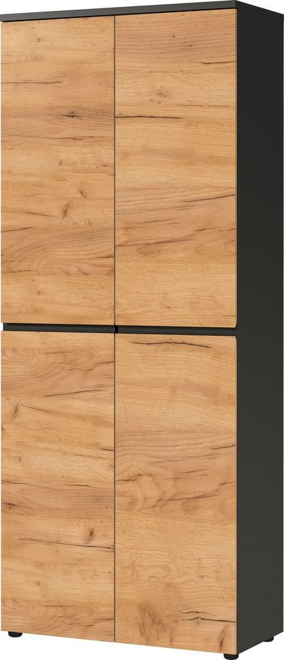 GERMANIA Aktenschrank Lissabon (1-St) mit verstellbaren Einlegeböden und grifflosem Design
