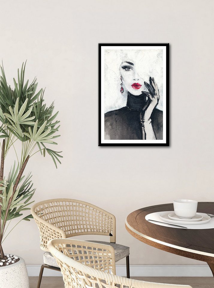 Bönninghoff Bild mit Rahmen, Fashion, Frau (1 St), BxH: 50x70 cm