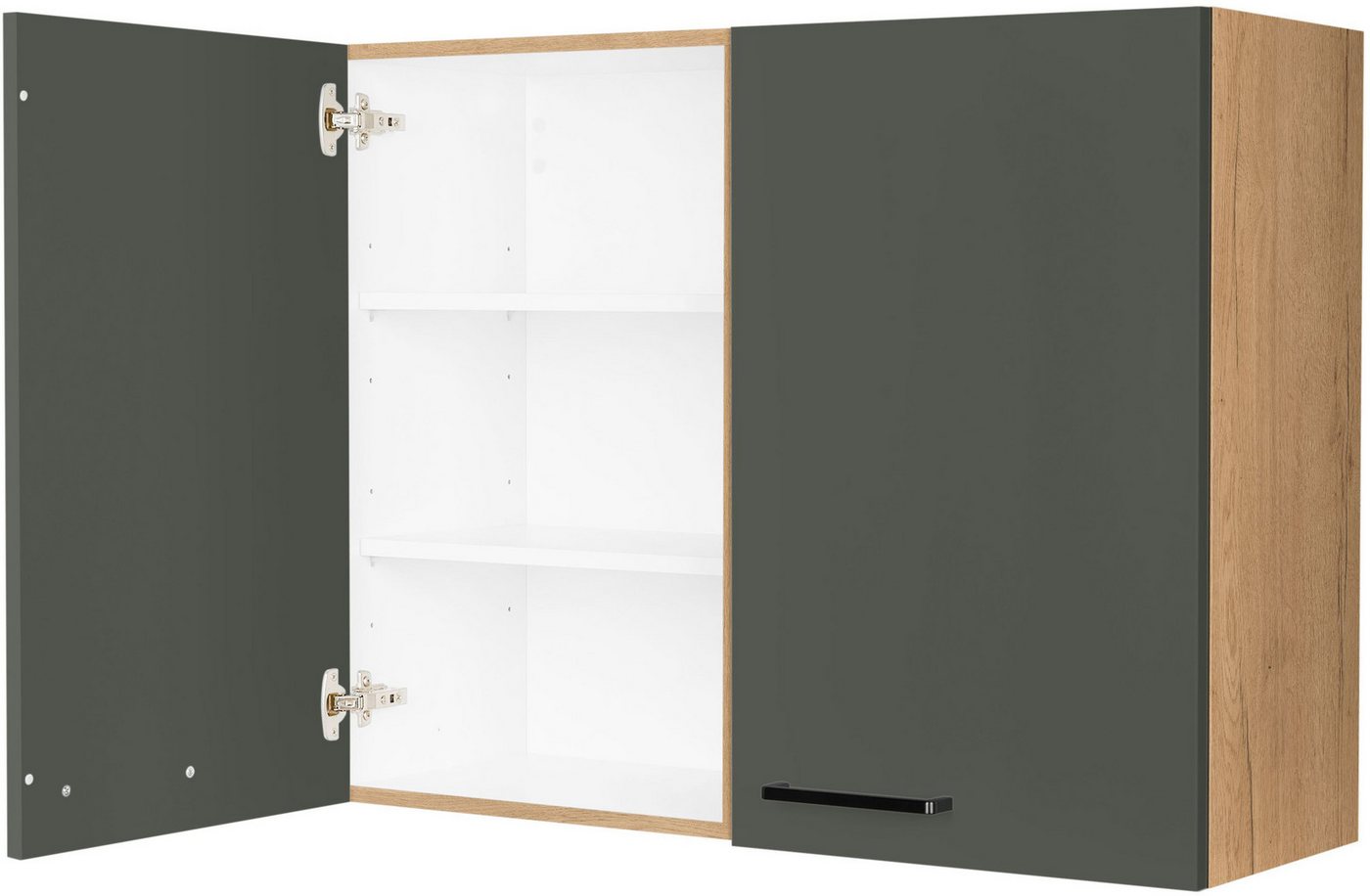 nobilia® Hängeschrank "Easytouch", vormontiert, mit zwei Einlegeböden, Breite 90 cm Bild 3