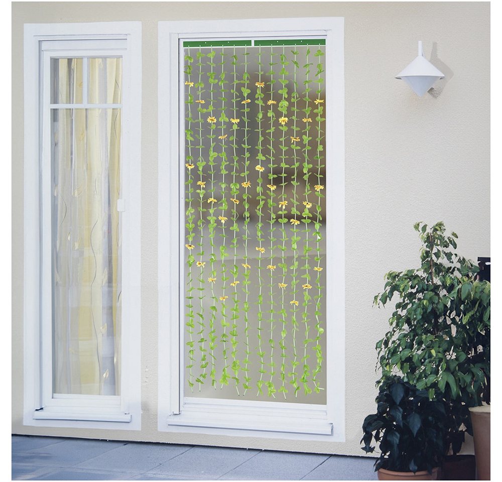 Maximex Türvorhang Indian Summer (1 St), Klettband, halbtransparent, Polyester, Blättervorhang für Balkon und Terrasse, Insekten- und Sichtschutz Bild 2