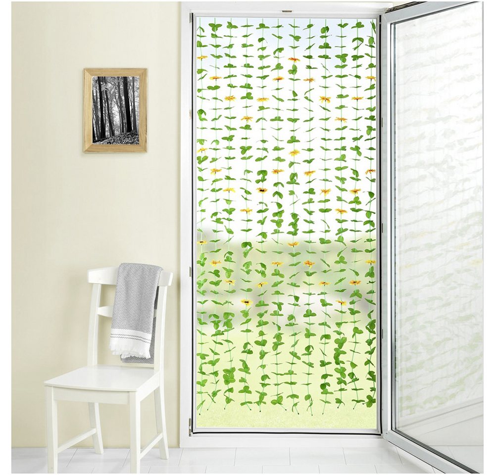 Maximex Türvorhang Indian Summer (1 St), Klettband, halbtransparent, Polyester, Blättervorhang für Balkon und Terrasse, Insekten- und Sichtschutz Bild 4
