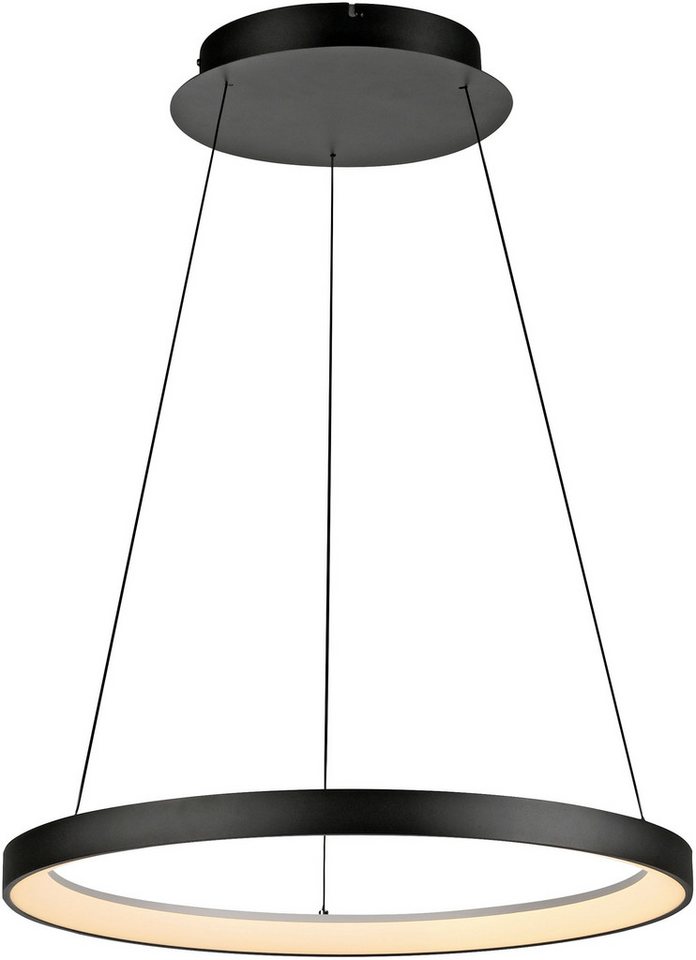 Paul Neuhaus Pendelleuchte HOOP, Dimmfunktion, LED fest integriert, Warmweiß, LED, dimmbar, Simply Dim, Memory, nach Trennung vom Netz, Comfort Lift Bild 2