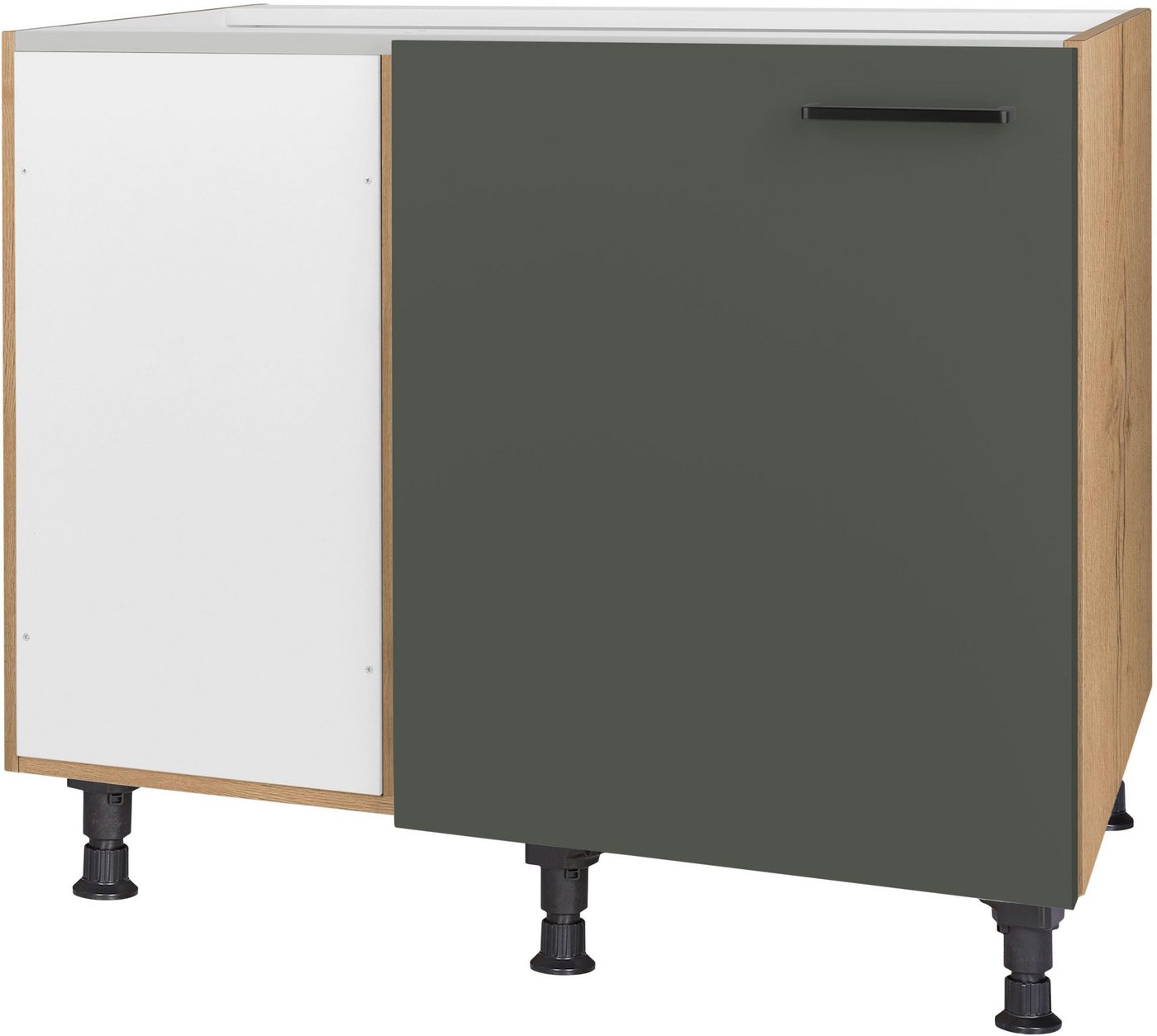 nobilia® Eckunterschrank "Easytouch", vormontiert mit höhenverstellbaren Sockelfüßen, Breite 100 cm Bild 5