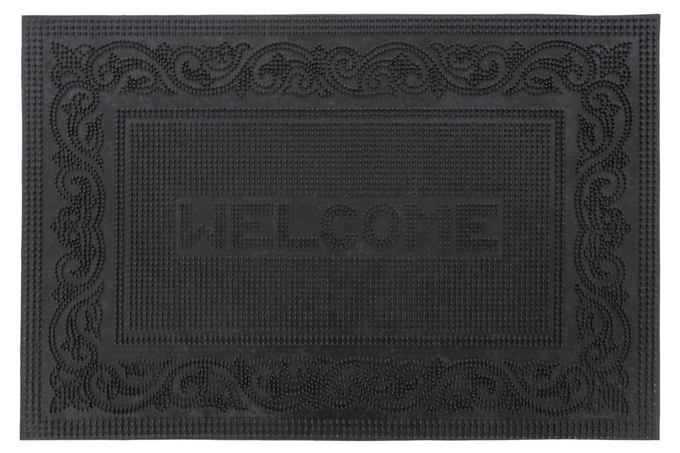 Kayoom Fußmatte Elegant Entry 425, rechteckig, Höhe: 6 mm, Türmatte, Gummi, Eingang, Welcome Bild 2
