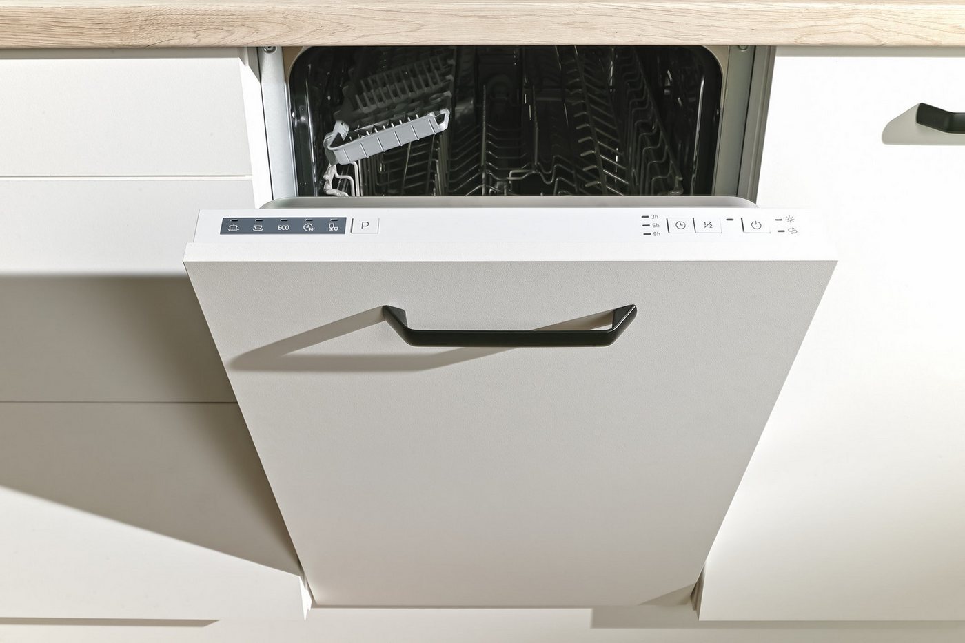wiho Küchen Küchenzeile Compact, Breite 210cm, wahlweise mit Geräten (mit Kühlschrank)