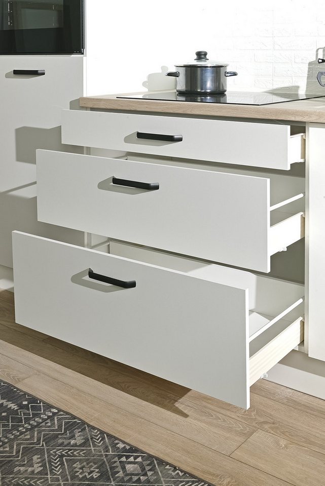 wiho Küchen Küchenzeile Compact, Breite 210cm, wahlweise mit Geräten (mit Kühlschrank) Bild 2