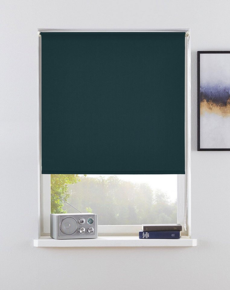Rollo Themse-Uni, OTTO home, Lichtschutz, ohne Bohren, freihängend, Klemmfix, Bestseller, Rollo Fenster, Seitenzugrollo, Sonnenschutz Bild 5
