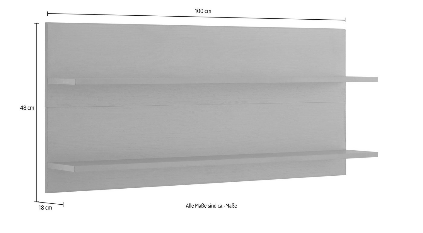 KOCHSTATION Hängeregal KS-Tulsa, 110 cm breit, 2 Ablagen Bild 2