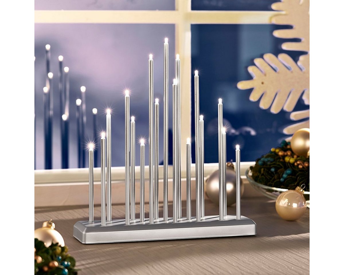 MeLiTec Fensterleuchter SL31-1, warmweiß, LED, Lichterbogen, Schwibbogen, Weihnachten Bild 2