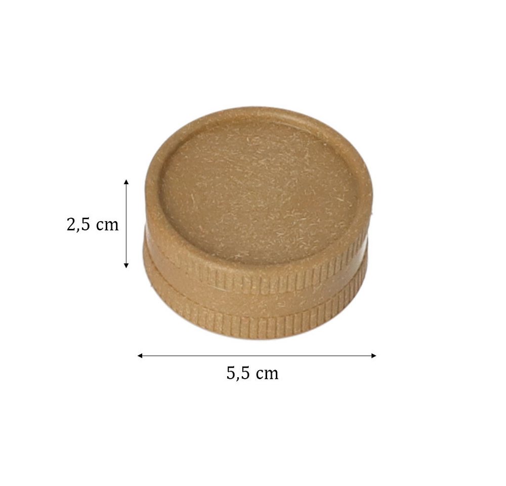 Coumo Kräutermühle 2x Grinder Crusher, Eco Kräutermühle Kunststoff, ⌀ 5,5 cm, 2-teilig Bild 2