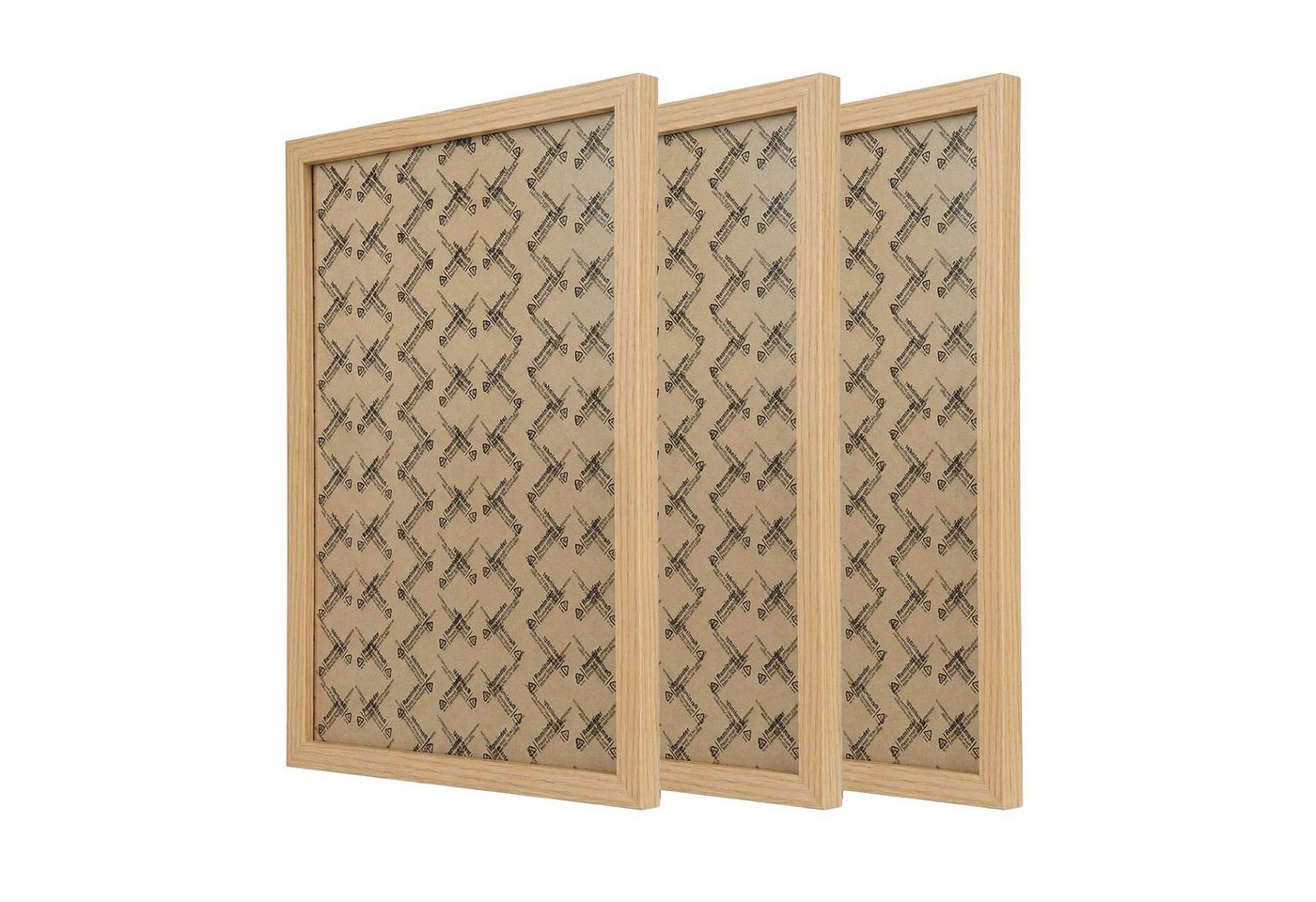 Licht-Erlebnisse Bilderrahmen-Set BILDERRAHMEN, (1 St), 3 Stück DIN A3 45 x 32,5 cm Holz Kunststoff bruchsicher Wand Bild 3