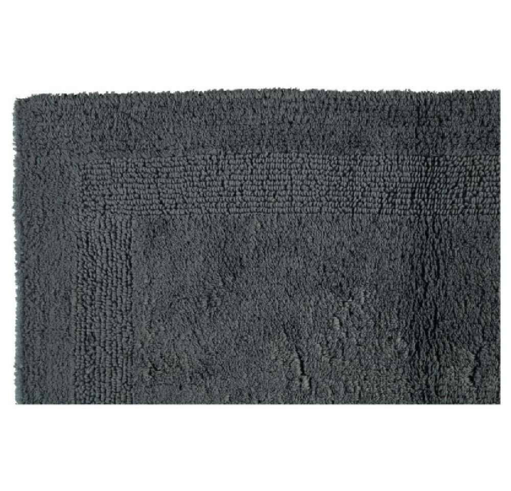 Cawö Badematte Wende-Badteppich Luxus Uni Anthrazit (70x120cm)