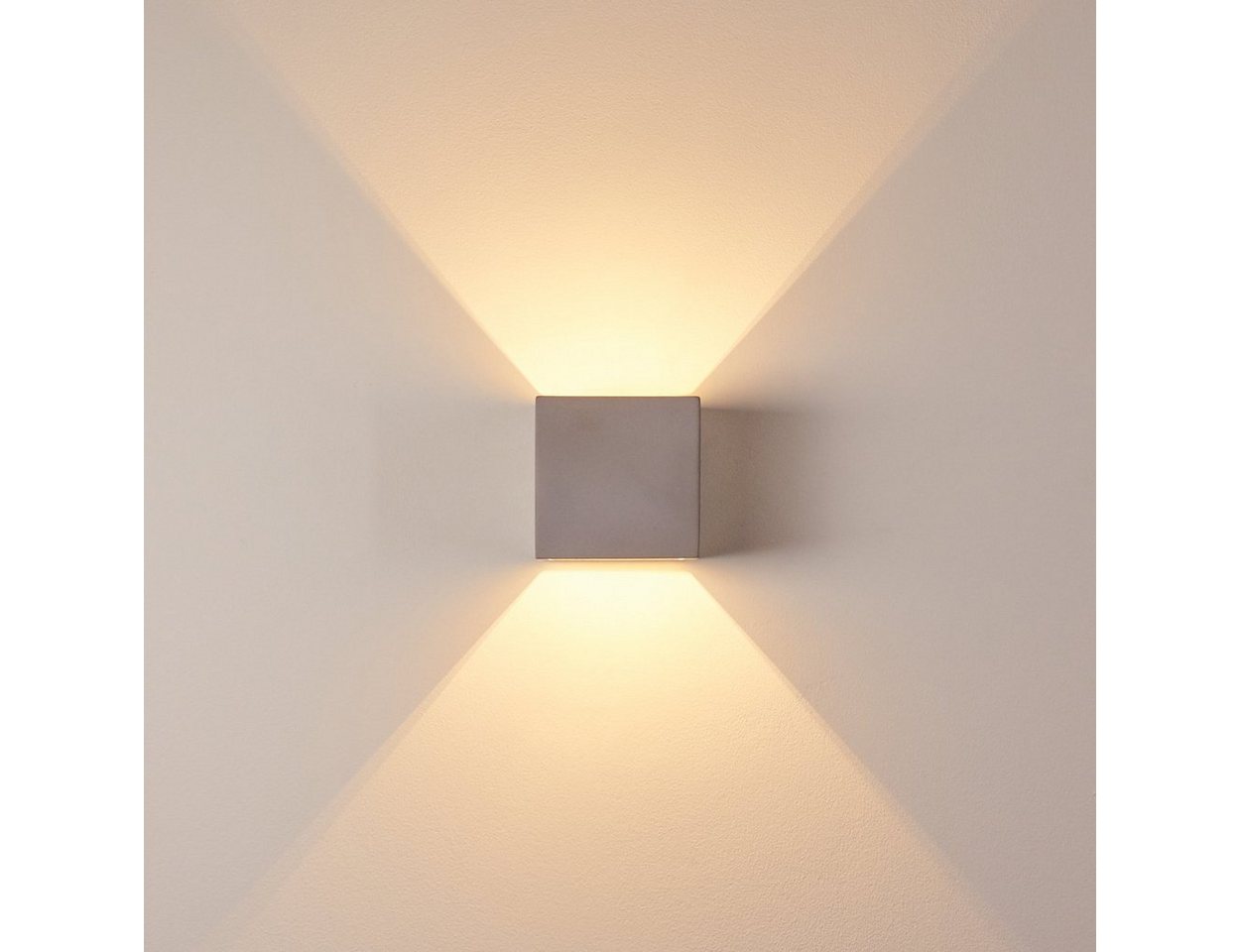 hofstein Wandleuchte »Alli« moderne Wandlampe aus Beton in Grau, mit Lichteffekt, ohne Leuchtmittel, 1xG9, Innen mit Up & Down-Effekt Bild 4