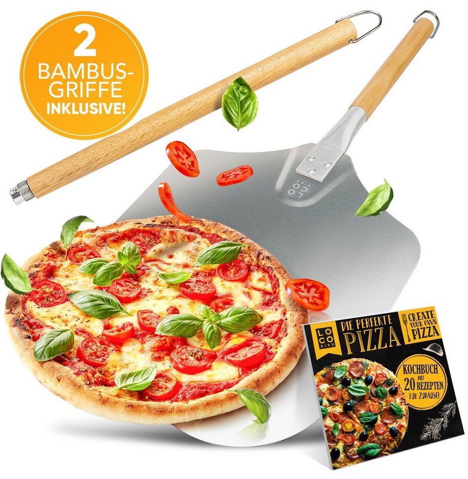 Sidorenko Pizzaschieber aus rostfreiem Aluminium, Pizzaheber mit abgerundeten Kanten Bild 3