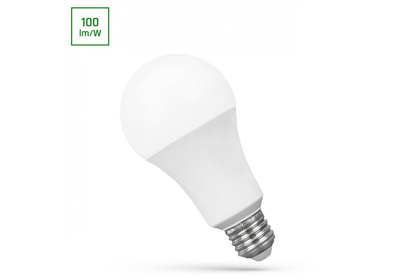 Spectrum LED-Leuchtmittel LED E27 A60 Birnenform 18W 220° 1800lm 230V Kaltweiß 6000K, E27, Kaltweiß