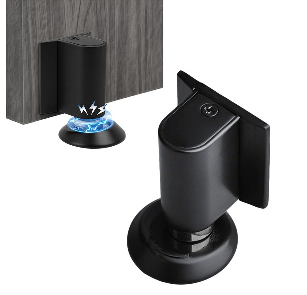 AFKSMILE Bodentürstopper Magnetischer Türstopper Boden, Magnetic Door Stopper Selbstklebend, Türpuffer Wandschutz Türfeststeller mit Klebeband & Schrauben Bild 5