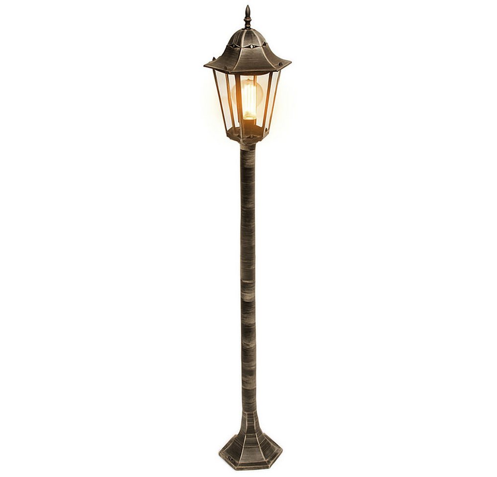 Harms Import LED Außen-Stehlampe, Leuchtmittel inklusive, Warmweiß, LED Gartenlaterne für Draußen Außenstehlampe für Garten