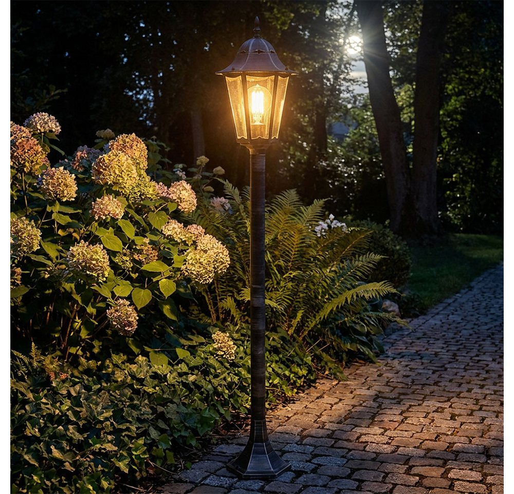 Harms Import LED Außen-Stehlampe, Leuchtmittel inklusive, Warmweiß, LED Gartenlaterne für Draußen Außenstehlampe für Garten Bild 5