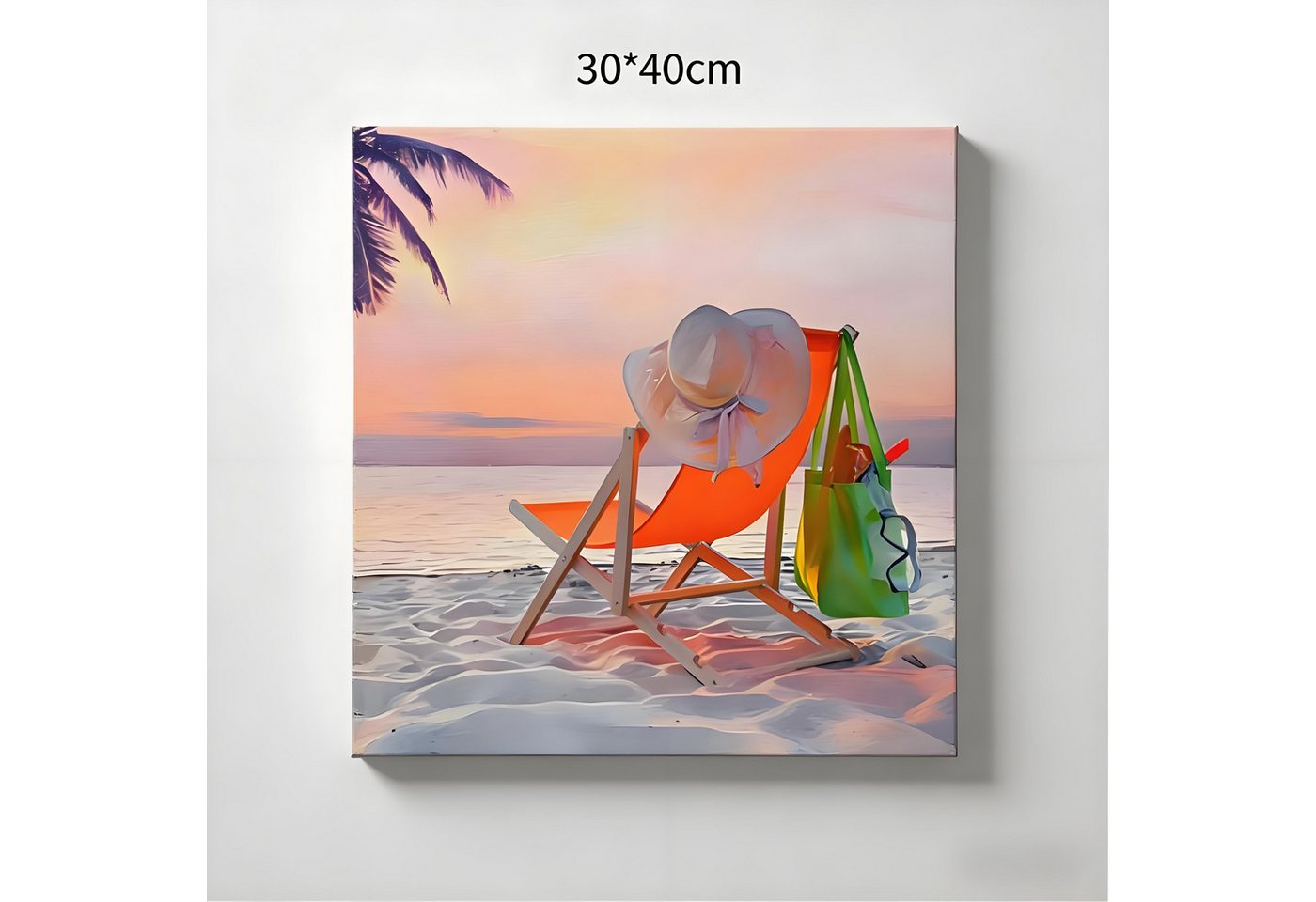 Luckice Bild mit Rahmen Wandbilder 30x40 cm Wohnzimmer Wanddeko Schlafzimmer, (Zimmerdeko Wandgemälde Zimmer Deko auf Wand Dekoration Wall Art Aquarell - Blumen - Kunst - Modern Wohnzimmer Aesthetic Room Decor Deko Zimmer) Bild 2