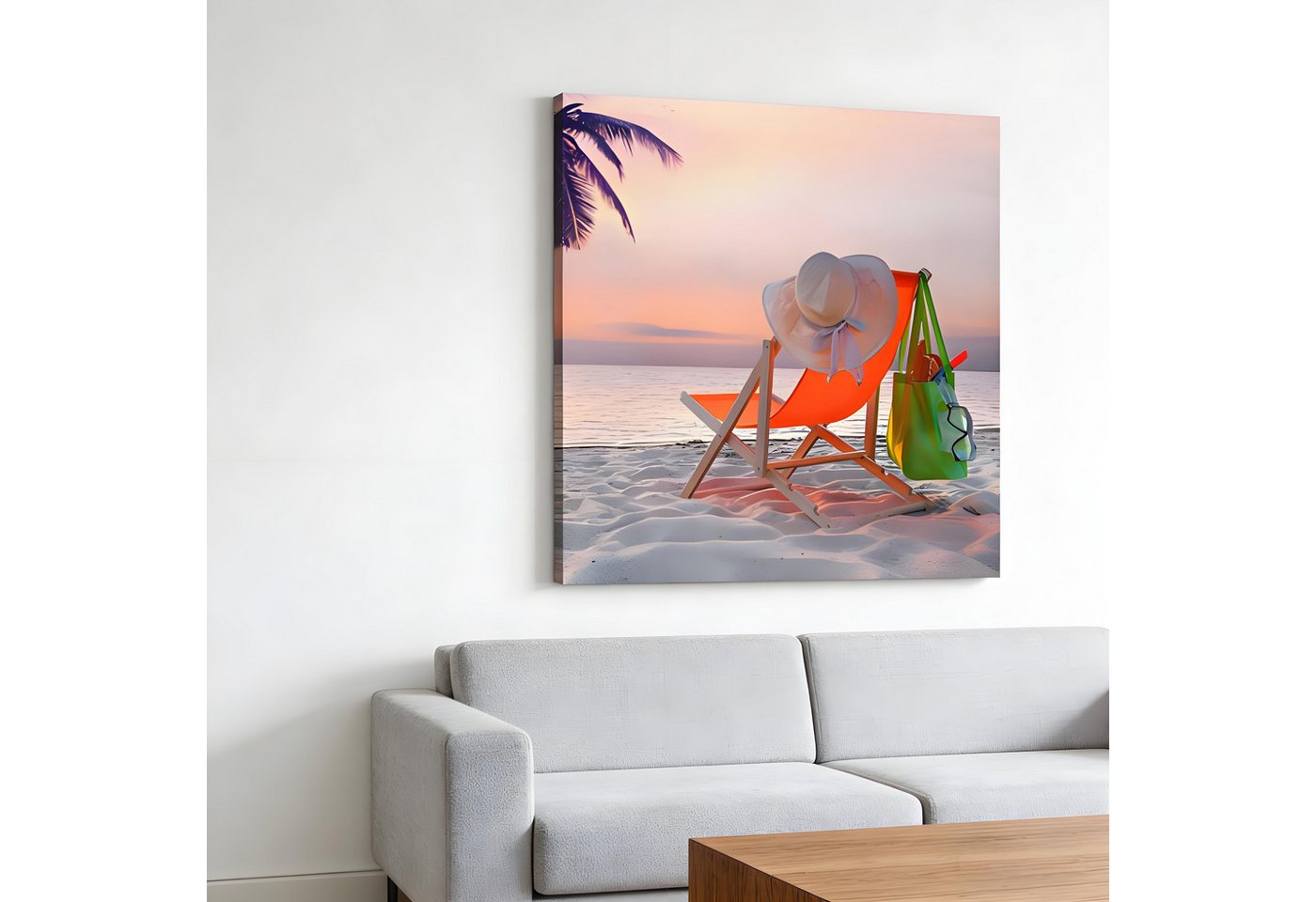 Luckice Bild mit Rahmen Wandbilder 30x40 cm Wohnzimmer Wanddeko Schlafzimmer, (Zimmerdeko Wandgemälde Zimmer Deko auf Wand Dekoration Wall Art Aquarell - Blumen - Kunst - Modern Wohnzimmer Aesthetic Room Decor Deko Zimmer) Bild 3