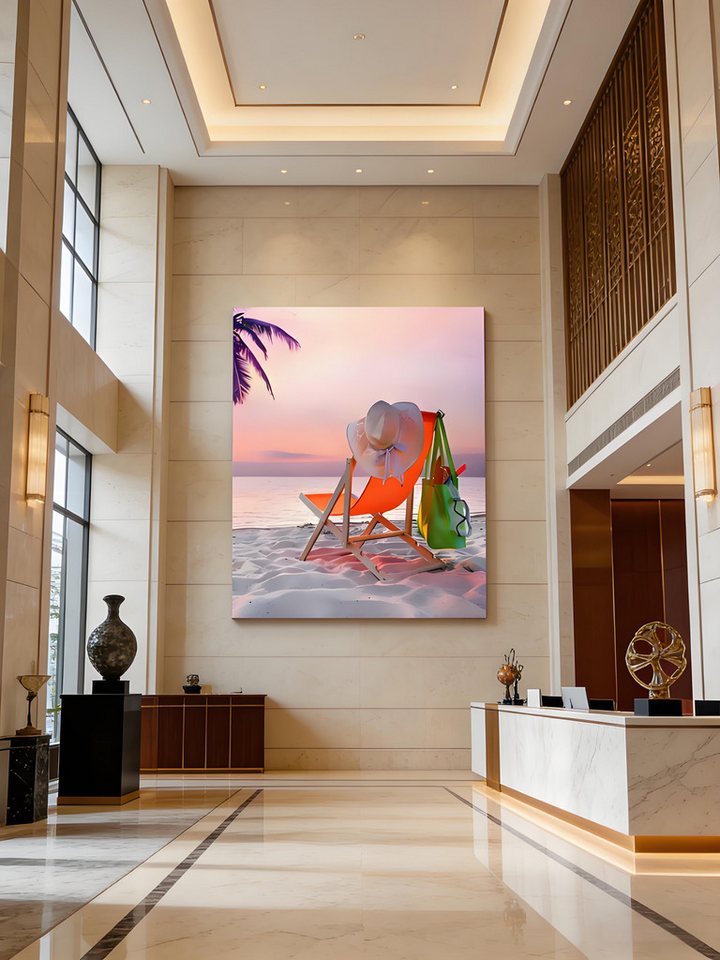 Luckice Bild mit Rahmen Wandbilder 30x40 cm Wohnzimmer Wanddeko Schlafzimmer, (Zimmerdeko Wandgemälde Zimmer Deko auf Wand Dekoration Wall Art Aquarell - Blumen - Kunst - Modern Wohnzimmer Aesthetic Room Decor Deko Zimmer) Bild 4